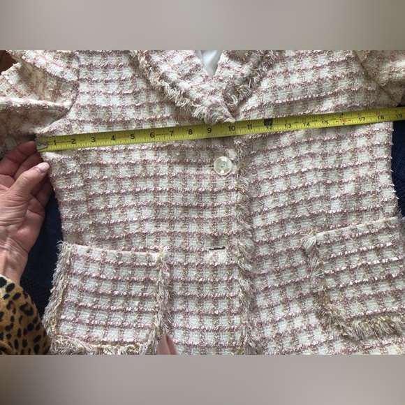 Bob Mackie Design Pretty in Pink Jacket NWT size 6 Cream/Pink/Gold! #Easter 💗🌸 - Picture 15 of 16